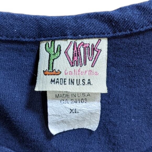 Patriotic Tee vintage 80s by Cactus California size XL - Picture 7 of 8